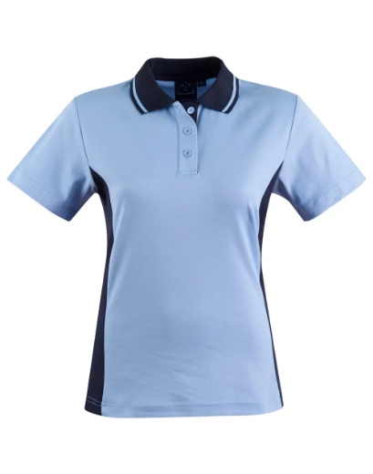 Picture of Winning Spirit, Ladies TrueDry Contrast S/S Polo